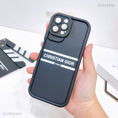Ốp iPhone 16 Pro Max dẻo đen Christian Dior