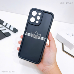 Ốp Redmi 12 4G dẻo đen Adidas sọc ngang