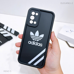 Ốp Reno 5 dẻo đen logo Adidas trắng