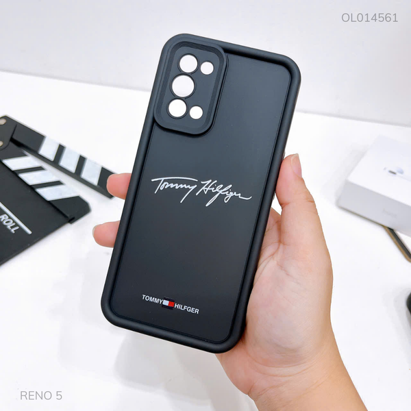 Ốp Reno 5 dẻo đen Tommy Hilfger