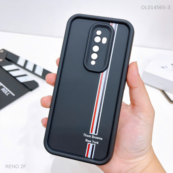 Ốp Reno 2F dẻo đen sọc Thom Brown
