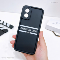 Ốp Oppo A18/A38 dẻo đen Christian Dior