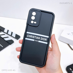 Ốp Oppo A55 4G dẻo đen Christian Dior