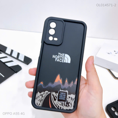 Ốp Oppo A55 4G dẻo đen The North Face màu