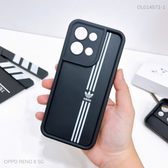 Ốp Oppo Reno 8 5G dẻo đen logo sọc Adidas