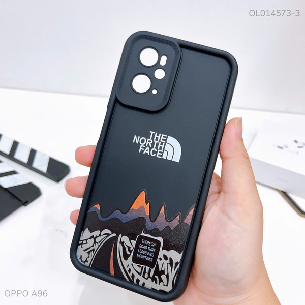 Ốp Oppo A96 dẻo đen The North Face màu