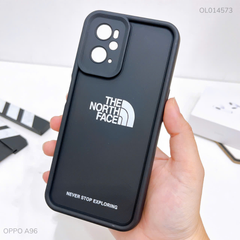 Ốp Oppo A96 dẻo đen The North Face trắng