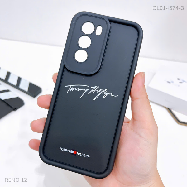 Ốp Reno 12 dẻo đen Tommy Hilfger