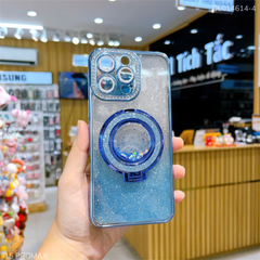 ** Ốp IP 15 Pro Max magsafe giá đỡ kim tuyến nước