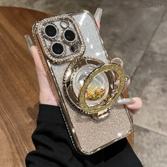 ** Ốp IP 15 Pro Max magsafe giá đỡ kim tuyến nước