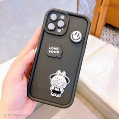 Ốp iPhone 15 Pro Max dẻo Labubu