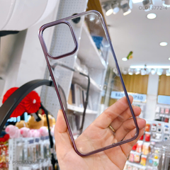 Ốp IP 14 Pro Max Likgus lưng trong viền cứng xi màu