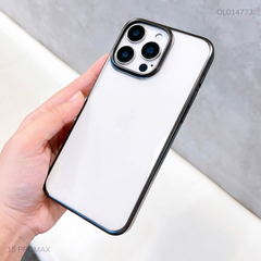 Ốp IP 15 Pro Max Likgus lưng trong viền cứng xi màu