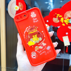 ** Ốp IP 7+/8+ dẻo đỏ Get Rich