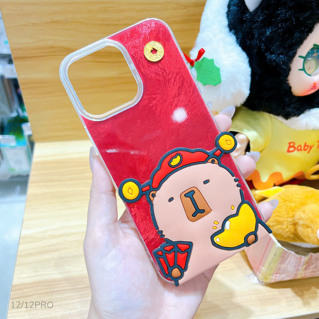 ** Ốp IP 12/12 Pro lông vũ đỏ