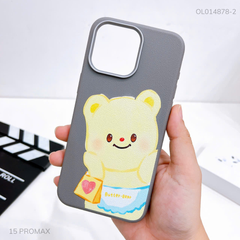 Ốp IP 15 Pro Max vân sần camera xi bạc nhiều hình