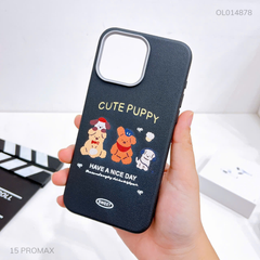 Ốp IP 15 Pro Max vân sần camera xi bạc nhiều hình