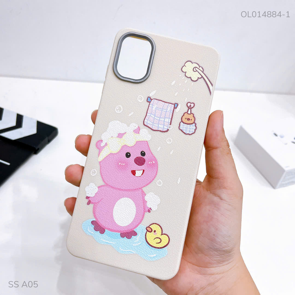 Ốp SS A05 vân sần camera xi bạc nhiều hình