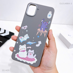 Ốp SS A05 vân sần camera xi bạc nhiều hình