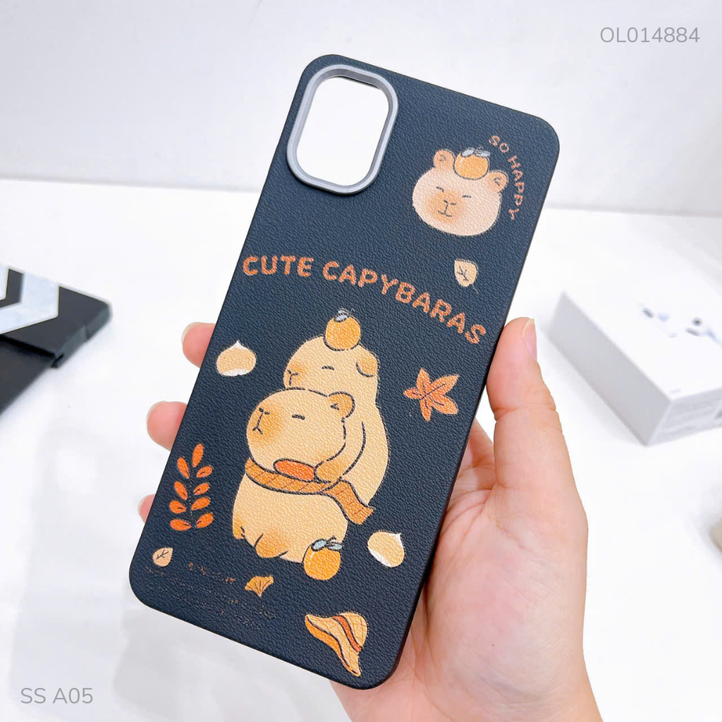 Ốp SS A05 vân sần camera xi bạc nhiều hình