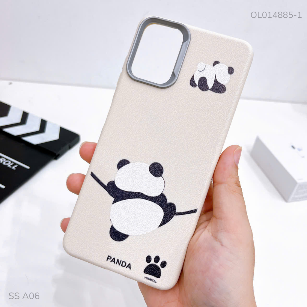 Ốp SS A06 4G vân sần camera xi bạc nhiều hình