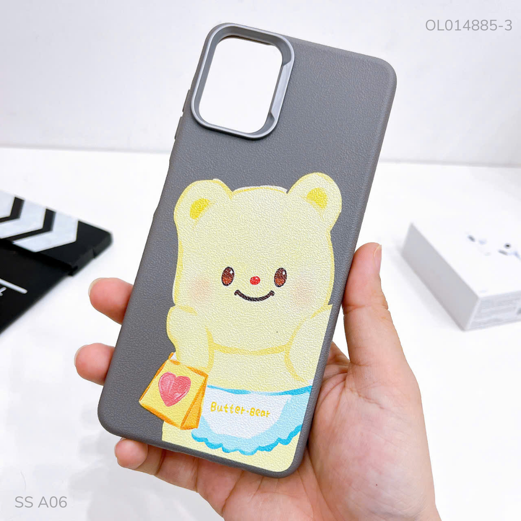 Ốp SS A06 4G vân sần camera xi bạc nhiều hình