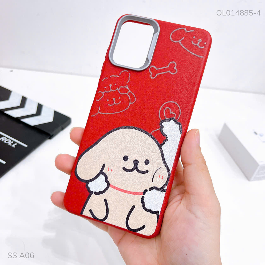 Ốp SS A06 4G vân sần camera xi bạc nhiều hình