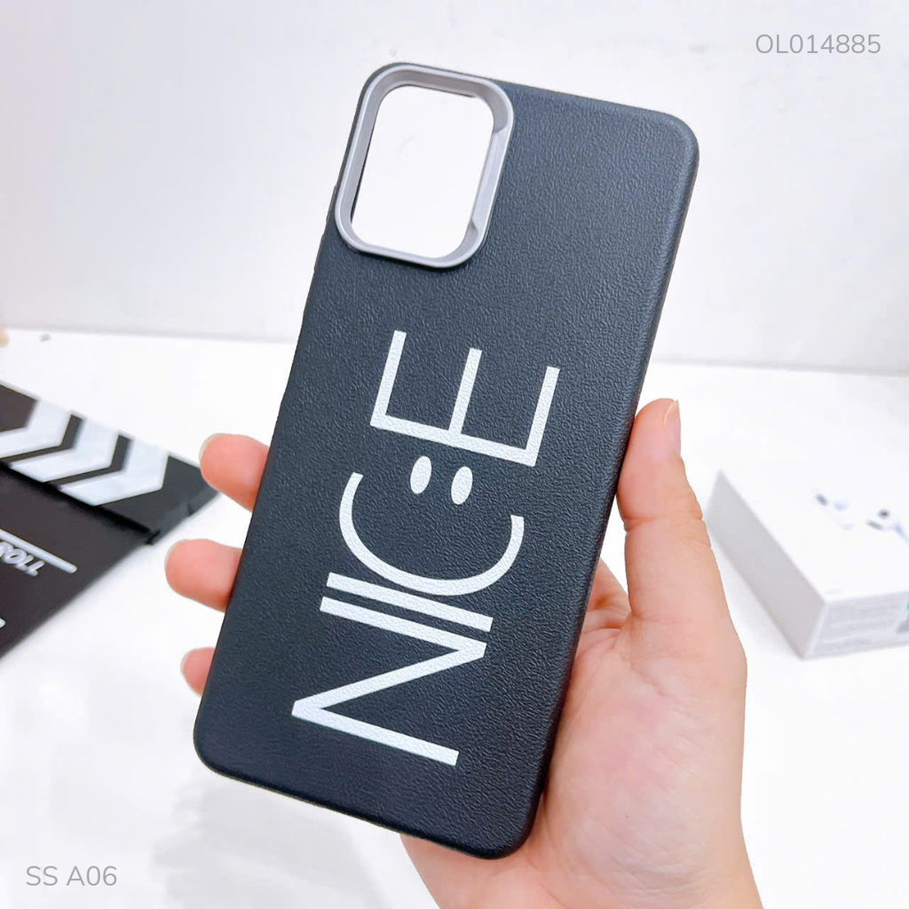 Ốp SS A06 4G vân sần camera xi bạc nhiều hình