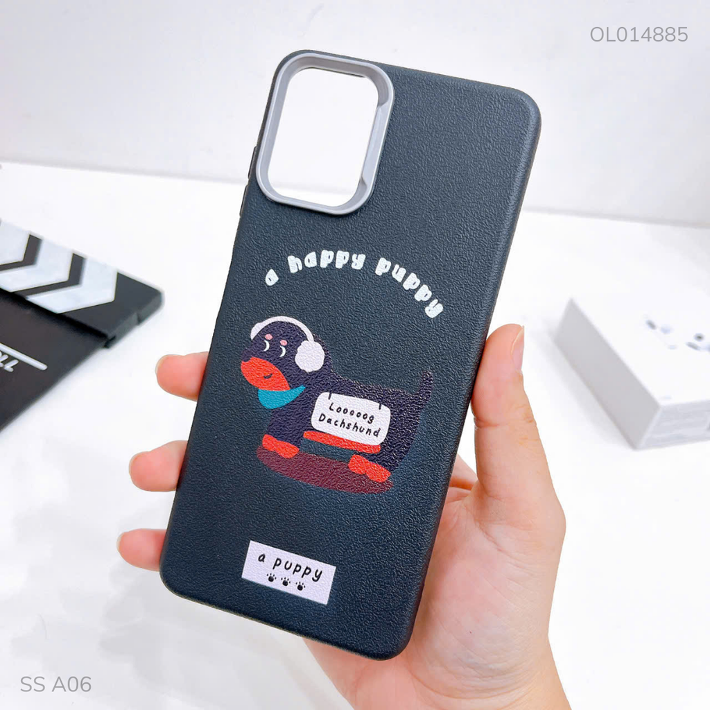 Ốp SS A06 4G vân sần camera xi bạc nhiều hình