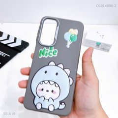 Ốp SS A16 vân sần camera xi bạc nhiều hình