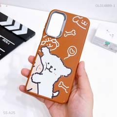 Ốp SS A25 vân sần camera xi bạc nhiều hình