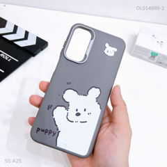 Ốp SS A25 vân sần camera xi bạc nhiều hình