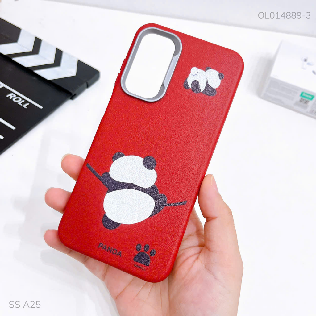 Ốp SS A25 vân sần camera xi bạc nhiều hình