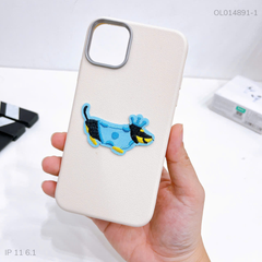 Ốp IP 11 6.1 vân sần hình thêu