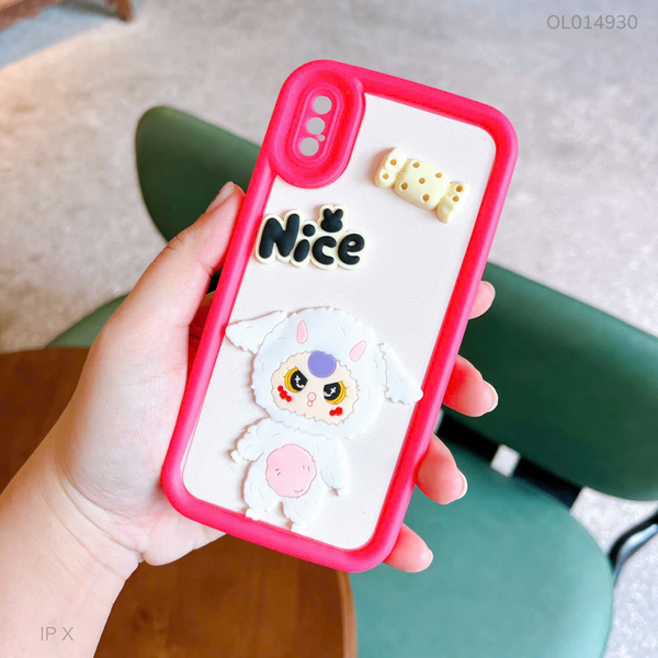 ** Ốp iPhone X dẻo baby Three cừu trắng Nice
