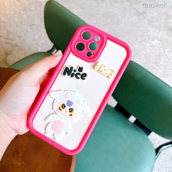 Ốp IP 14 Pro Max dẻo baby Three cừu trắng Nice