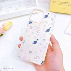Ốp IP 14 Pro Max dẻo lúa mì nhiều mèo trắng mèo đen