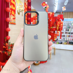 Ốp IP 13 6.1 Lưng nhám bạc full màu
