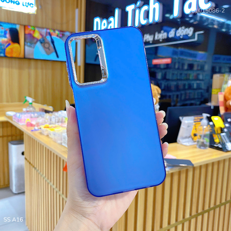 Ốp Samsung A16 Lưng nhám bạc full màu