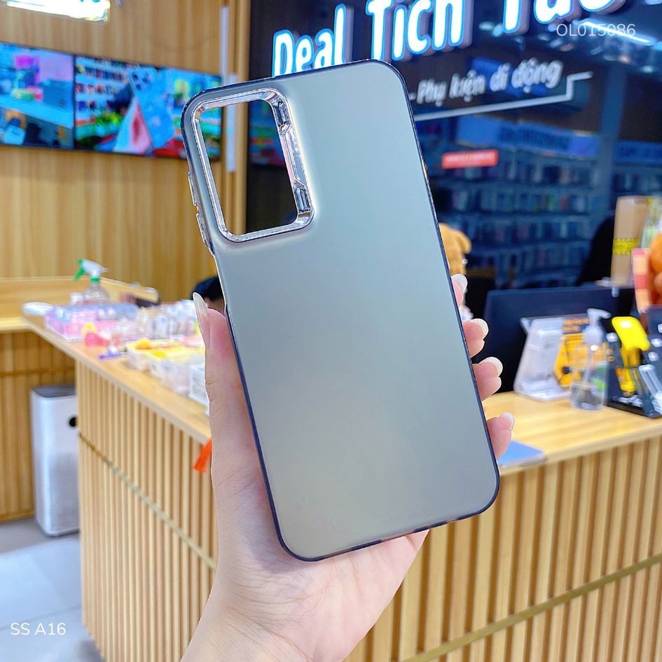 Ốp Samsung A16 Lưng nhám bạc full màu