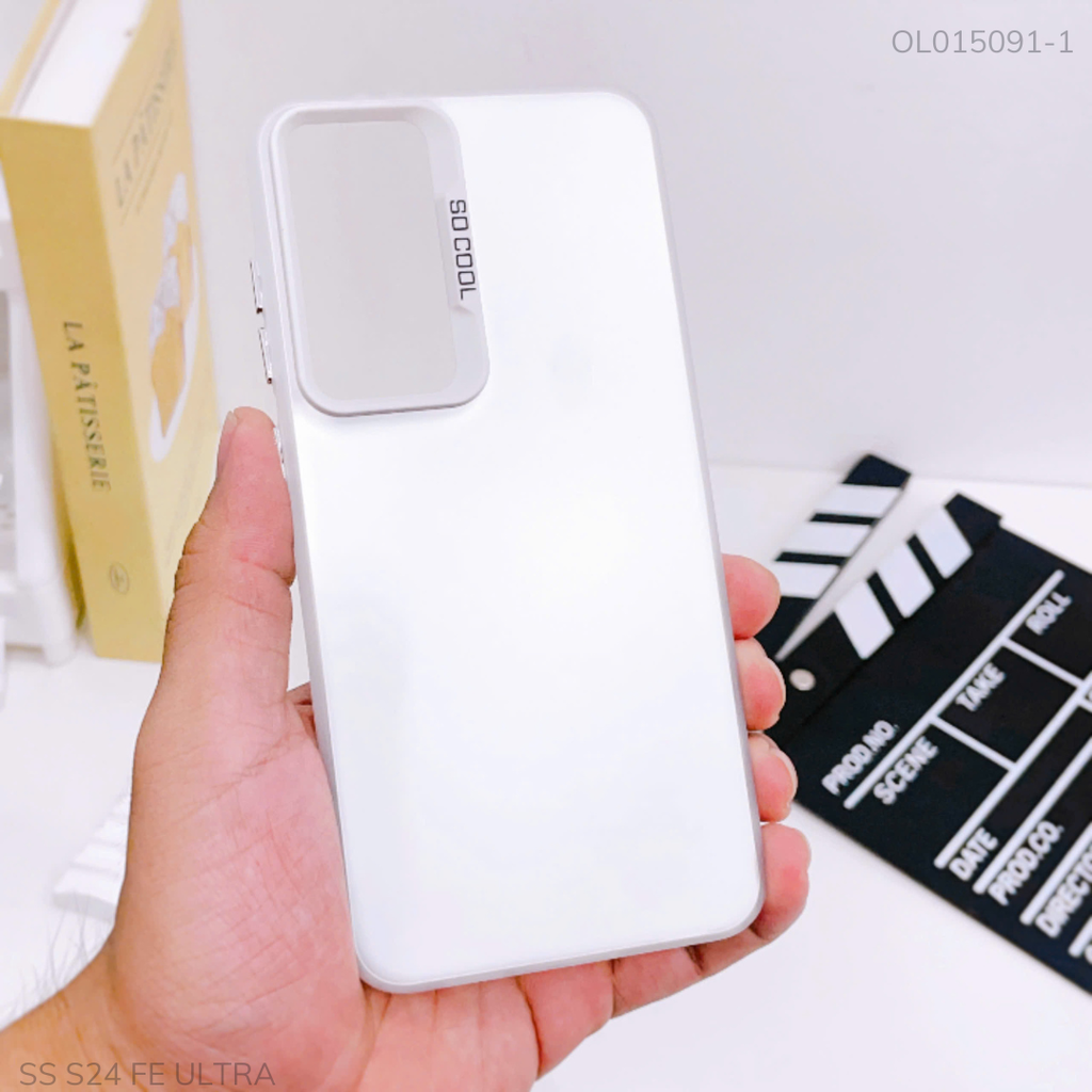 Ốp SS S24 Fe Lưng nhám bạc full màu