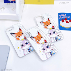 Ốp IP 15 Pro Max lưng cứng cáo thỏ núp tường
