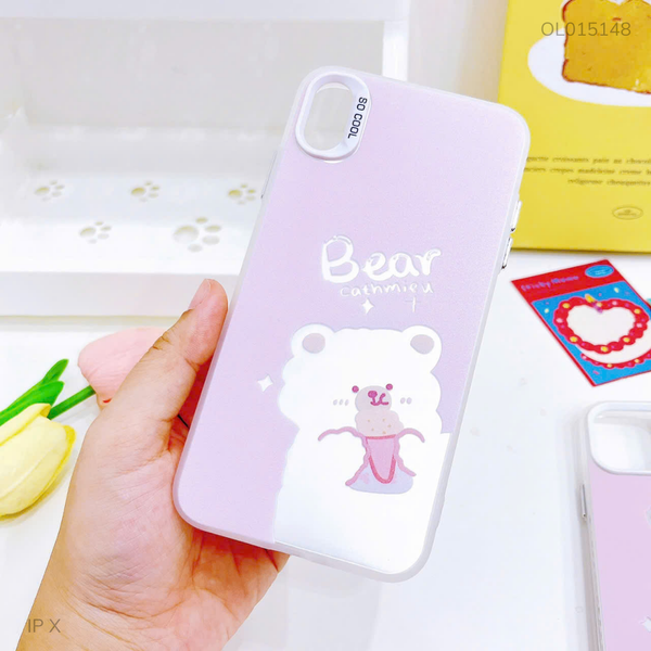 Ốp IP Xs Max lưng cứng gấu Bear Cathmieu