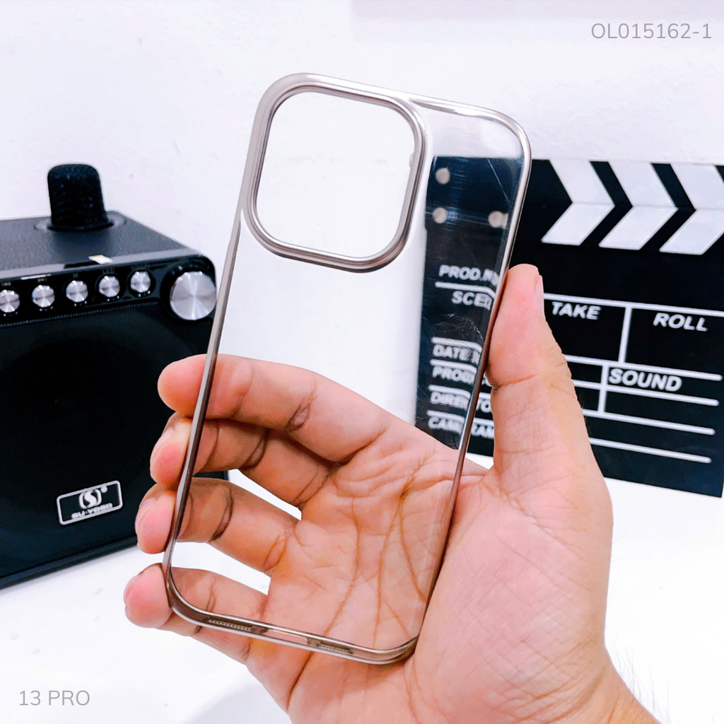 Ốp IP 13 Pro likgus lưng trong viền cứng xi màu