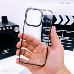 Ốp IP 14 Pro Likgus lưng trong viền cứng xi màu