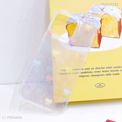 ** Ốp IP 11 Pro Max dẻo nhiều nơ màu đệm tim laze