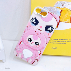 Ốp IP 7+/8+ tráng bạc viền nhám in BB3 hồng