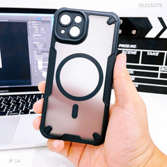Ốp IP 14 6.1 Likgus nhám magsafe chống sốc bảo vệ camera