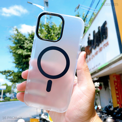 ** Ốp iPhone 16 Pro Max Keephone lưng nhám magsafe viền camera kim loại