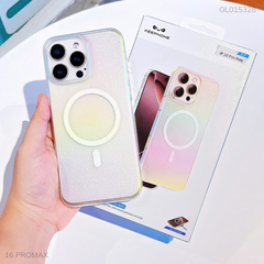 ** Ốp iPhone 16 Pro Max Keephone lưng viền nhám magsafe cầu vồng